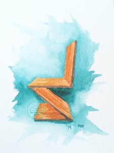 RIETVELD ZIGZAG CHAIR BY PAUKF pkf arch paula teruel architecture arquitectura arquitecto architect
