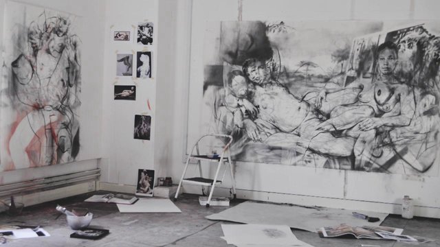 JENNY SAVILLE PAUKF STUDIO atelier bureau estudio art expressionism expresionismo arte