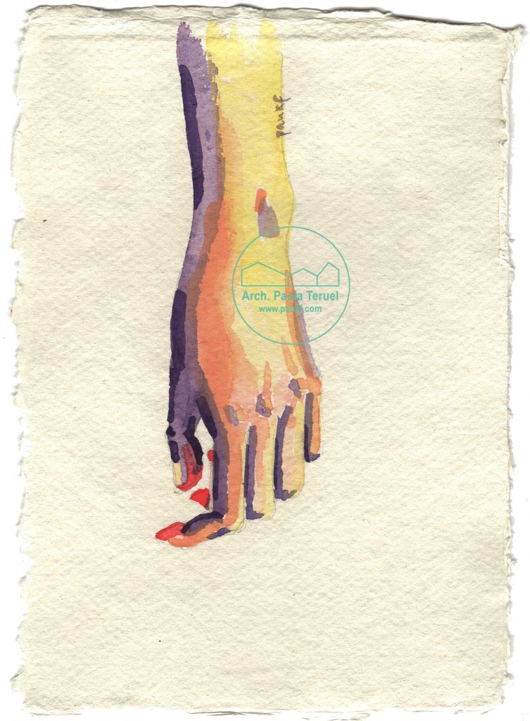 manos hands mano hand main dibujo acuarela watercolor illustrazione ilustración drawing paukf pkf