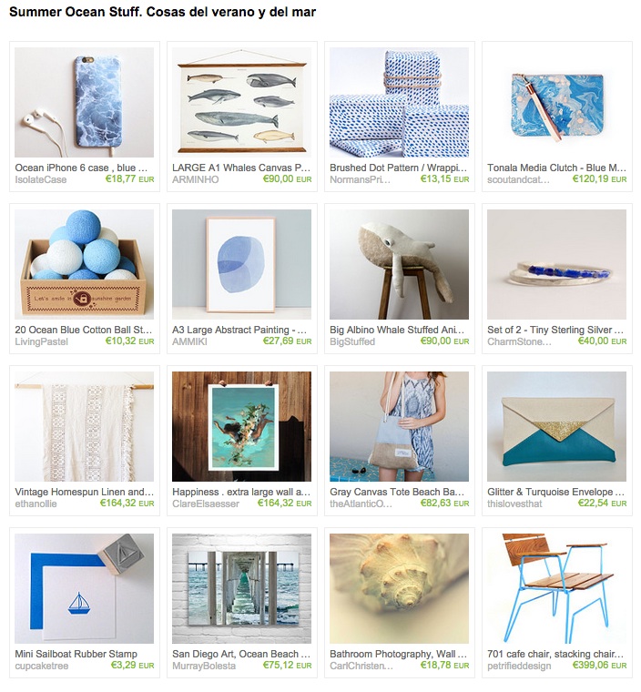 summer ocean treasuries by paukf ETSY TIPS CONSEJOS TIENDA ONLINE