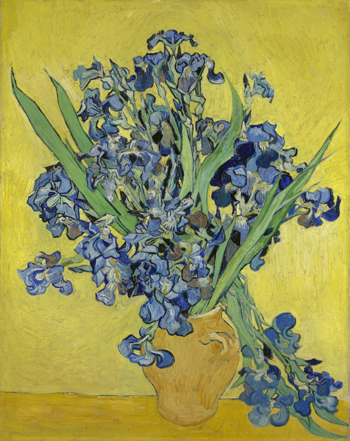 Iris Irises almendro en flor May 1890 Vincent van Gogh en paukf