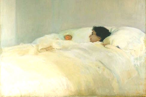 Madre Sorolla Oleo Maternidad Motherhood art arte