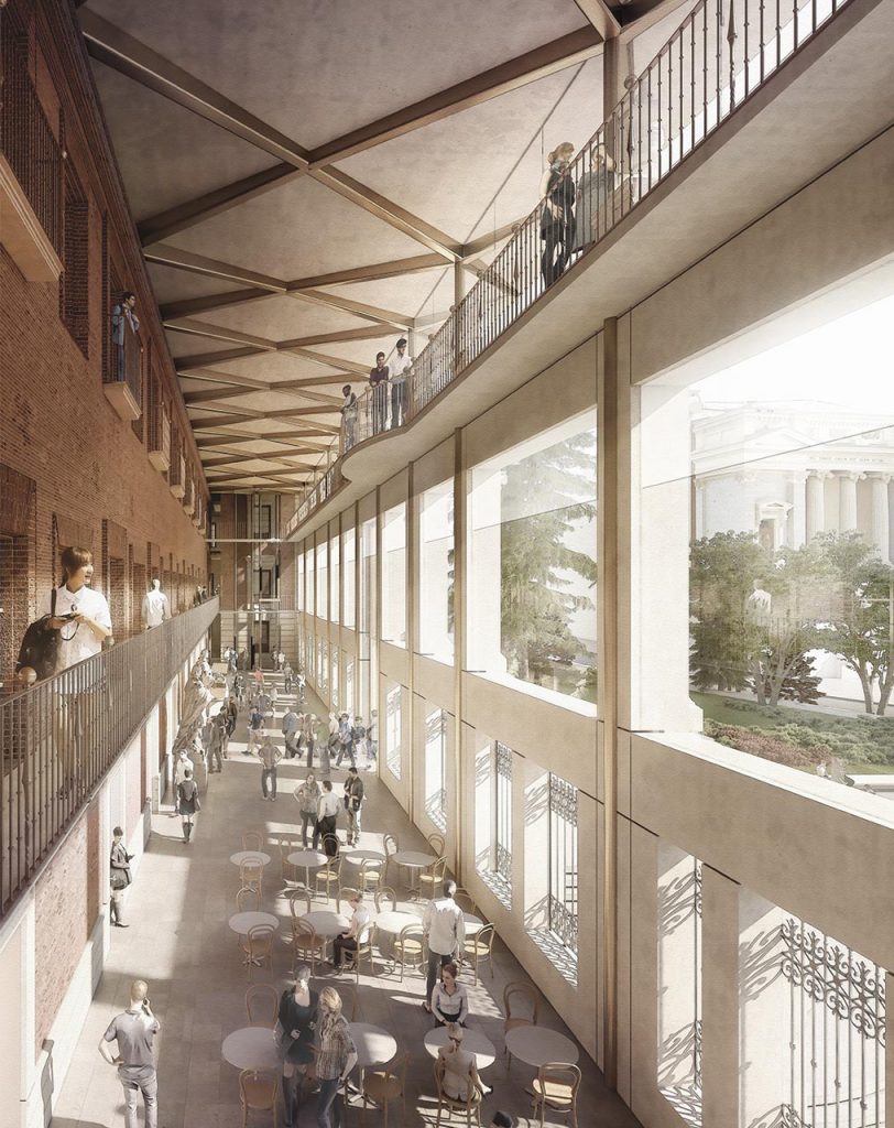 Handmade render de Foster y Rubio para el Prado en paukf arquitecto arch paula teruel