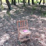 chair in the woods by paukf silla bosque pinos toledo pintura cuaderno notebook haikugraphic paisajes de la memoria paukf blog